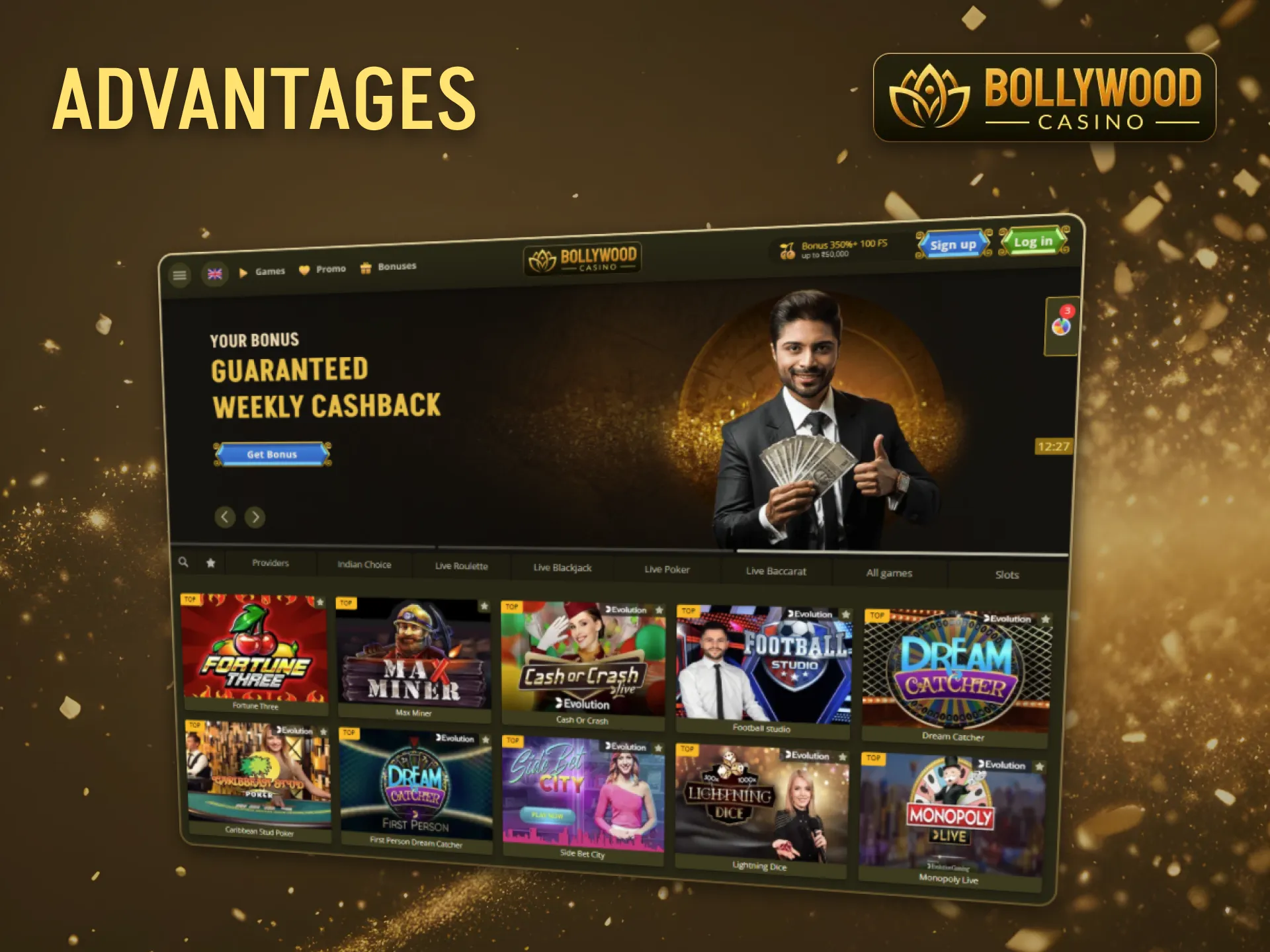 BollywoodCasino offers a variety of advantages.