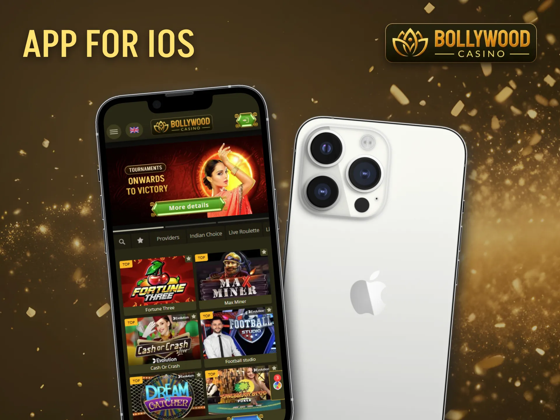 Download the BollywoodCasino app for your iPhone or iPad.