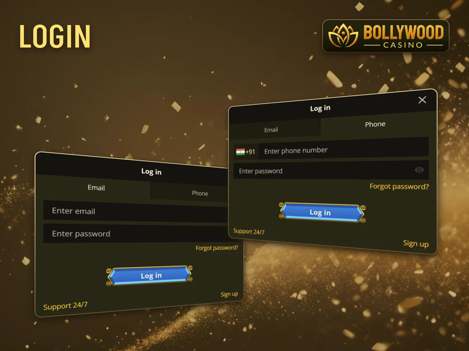 You can effortlessly access your BollywoodCasino gaming profile.