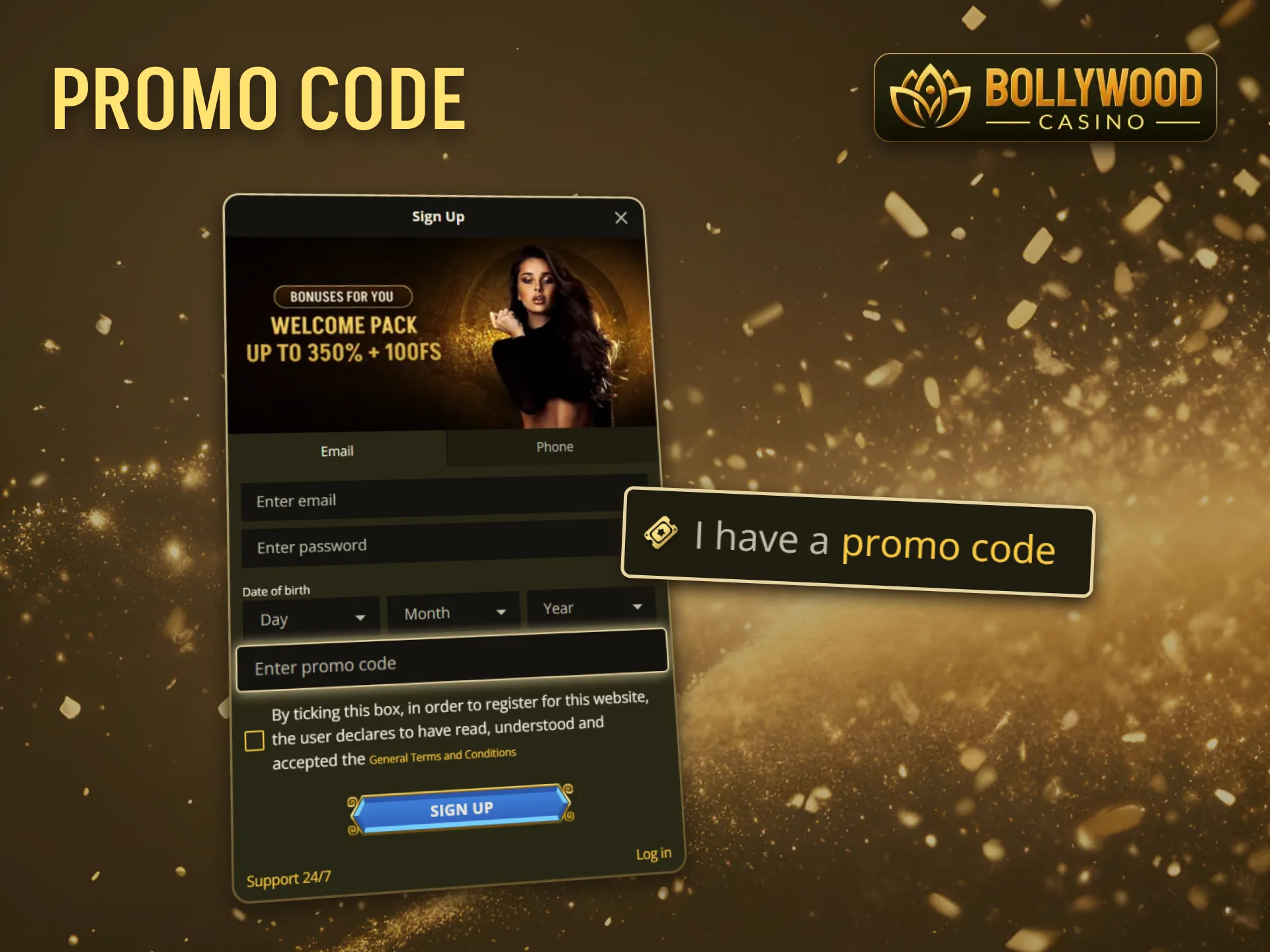 With the BollywoodCasino promo code, Indian players can get extra money or free spins.